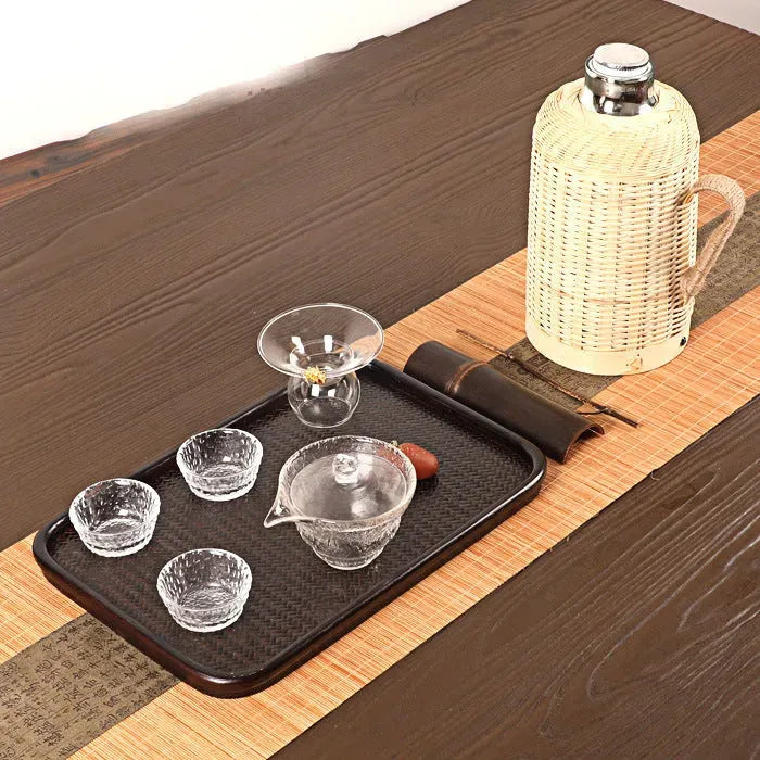 Designe Bamboo Woven Thermo Bottle - Bellarte Enchanté Designe Bamboo Woven Thermo Bottle